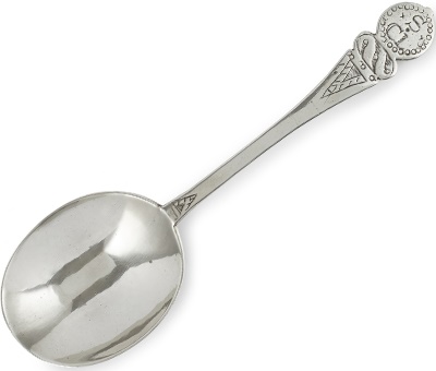 A Rare James VI (I of England) Disc End Spoon